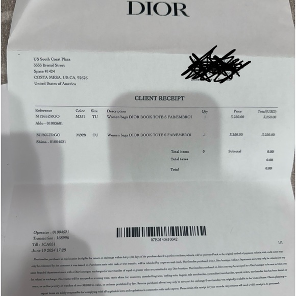 Small Dior Book Tote (Free Bag Insert) - Picture 13 of 17